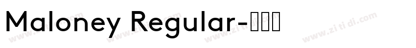 Maloney Regular字体转换